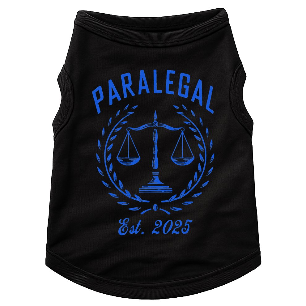 Paralegal Est. 2025 Scales Of Justice Doggie Tank