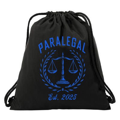 Paralegal Est. 2025 Scales Of Justice Drawstring Bag