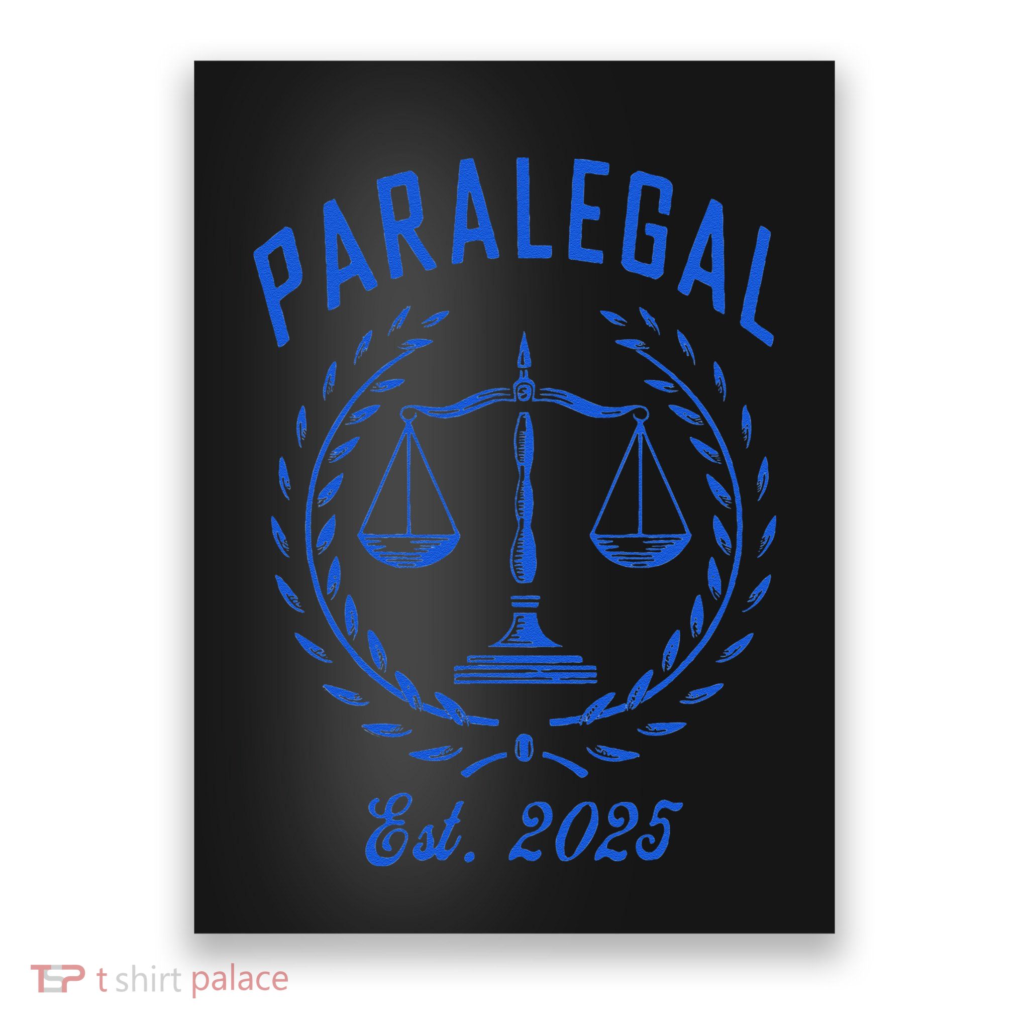 Paralegal Est. 2025 Scales Of Justice Poster