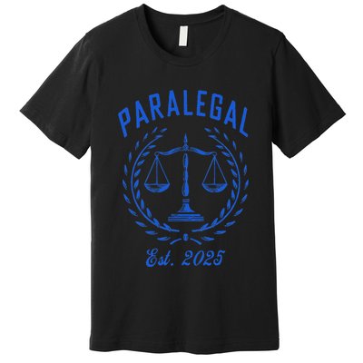 Paralegal Est. 2025 Scales Of Justice Premium T-Shirt