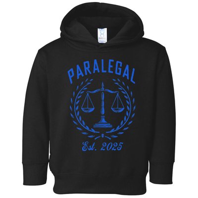 Paralegal Est. 2025 Scales Of Justice Toddler Hoodie