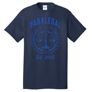 Paralegal Est. 2025 Scales Of Justice Tall T-Shirt