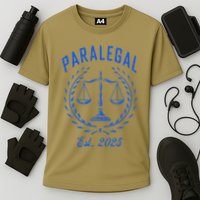 Paralegal Est. 2025 Scales Of Justice Cooling Performance Crew T-Shirt