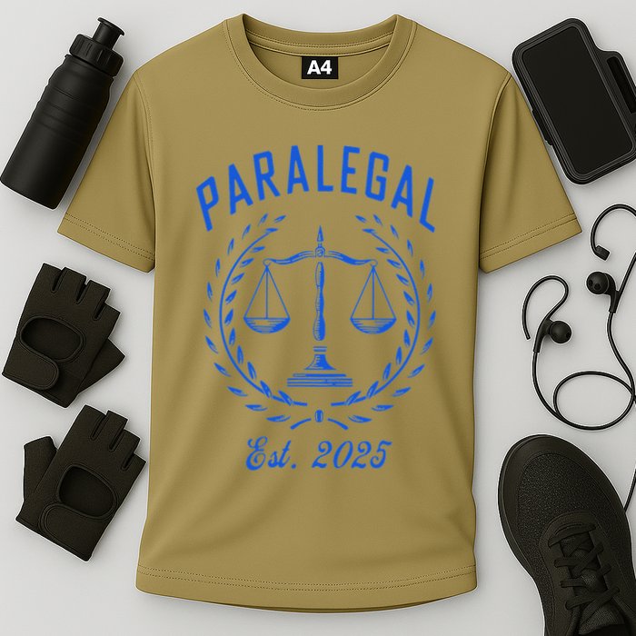 Paralegal Est. 2025 Scales Of Justice Cooling Performance Crew T-Shirt
