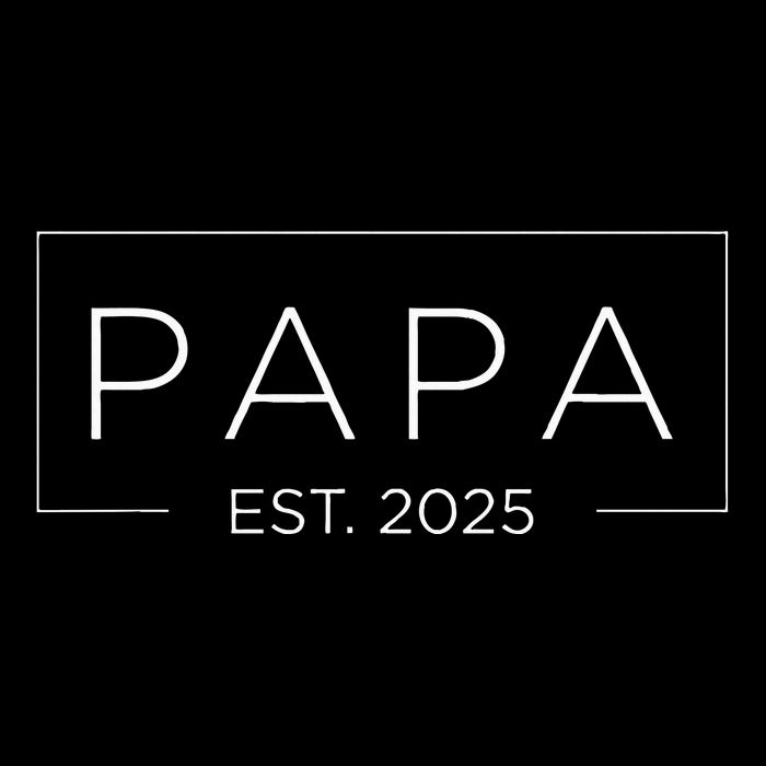 Papa Est 2025 Promoted To Grandpa Pregnancy Announcement T-Shirt