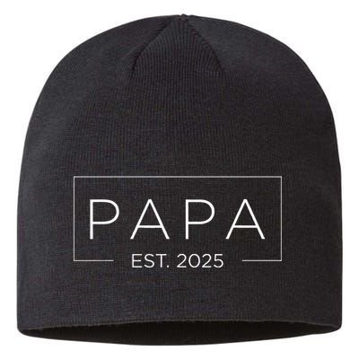 Papa Est 2025 Promoted To Grandpa Pregnancy Announcement Sustainable Beanie
