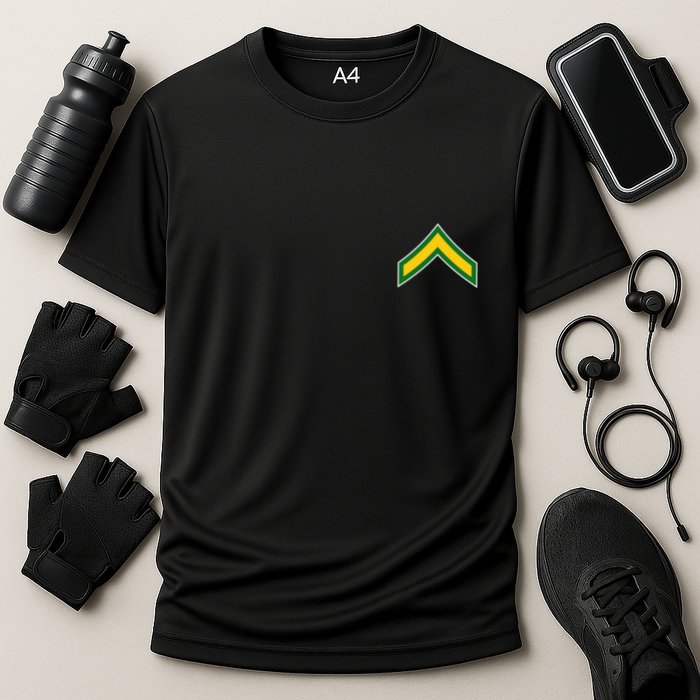 Private E 2 Mlitary Badge Performance Shirt