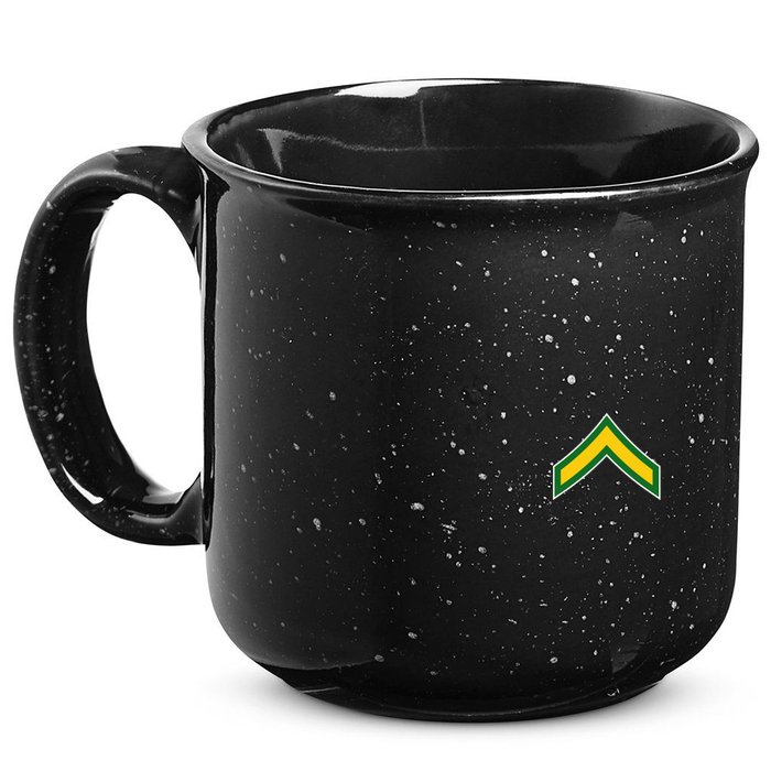 Private E 2 Mlitary Badge 15oz Campfire Ceramic Mug