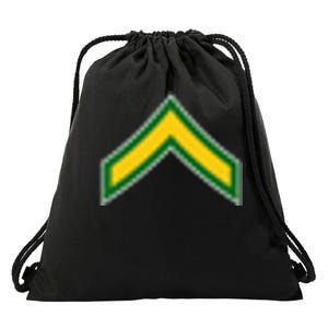 Private E 2 Mlitary Badge Drawstring Bag