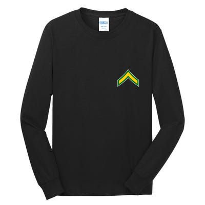 Private E 2 Mlitary Badge Tall Long Sleeve T-Shirt