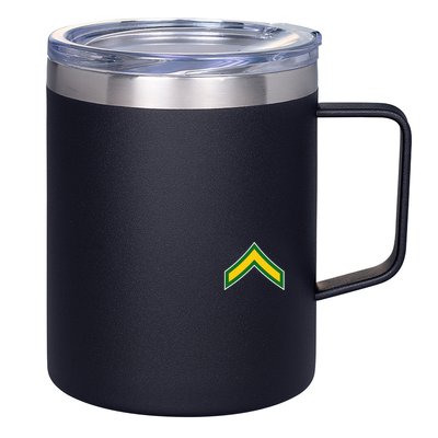 Private E 2 Mlitary Badge 12oz Stainless Steel Coffee Mug