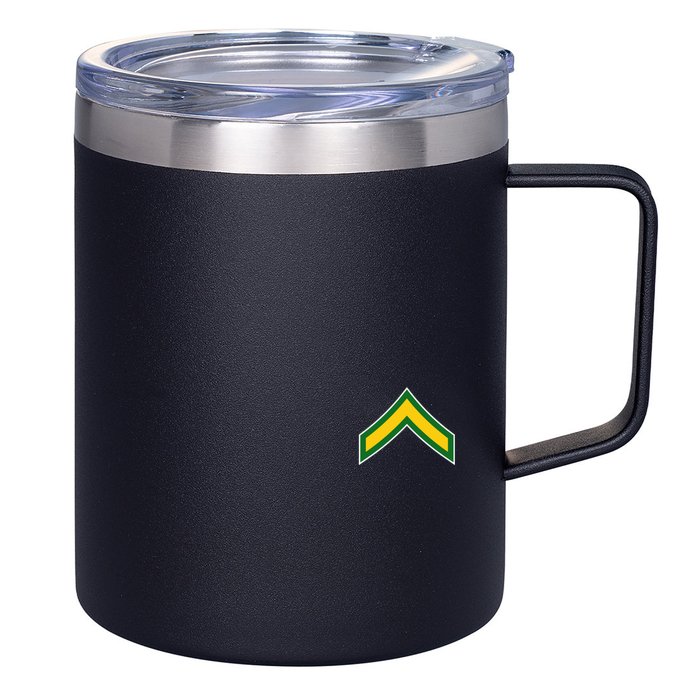 Private E 2 Mlitary Badge 12oz Stainless Steel Coffee Mug