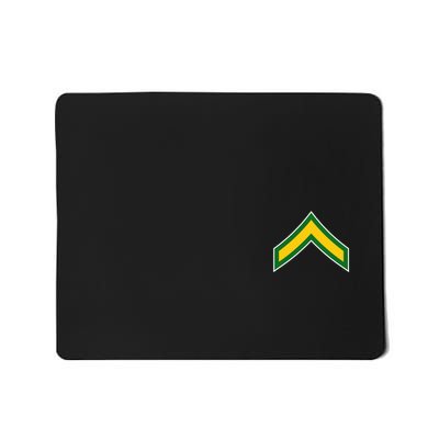 Private E 2 Mlitary Badge Mousepad