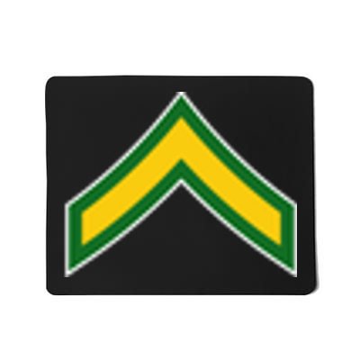 Private E 2 Mlitary Badge Mousepad