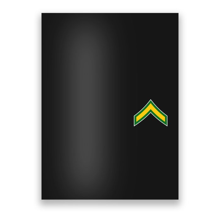 Private E 2 Mlitary Badge Poster