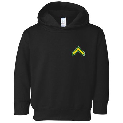 Private E 2 Mlitary Badge Toddler Hoodie