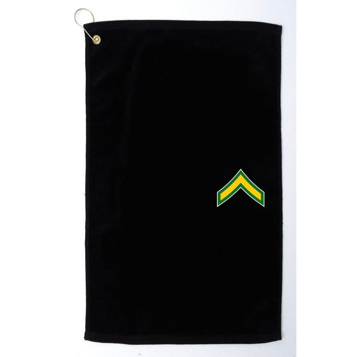 Private E 2 Mlitary Badge Golf Towel