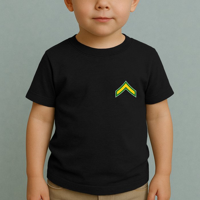 Private E 2 Mlitary Badge Toddler T-Shirt