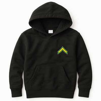 Private E 2 Mlitary Badge Kids Hoodie