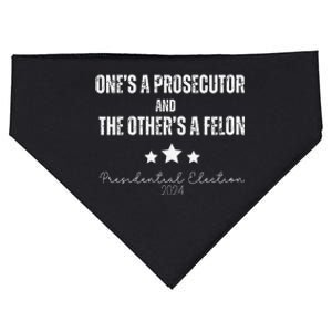 President Election 2024 Prosecutor Vs Felon Political Saying USA-Made Doggie Bandana