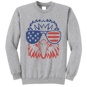 Patriotic Eagle 4th of July USA American Flag Tall Sweatshirt