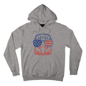 Patriotic Eagle 4th of July USA American Flag Tall Hoodie