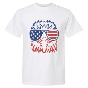 Patriotic Eagle 4th of July USA American Flag Garment-Dyed Heavyweight T-Shirt