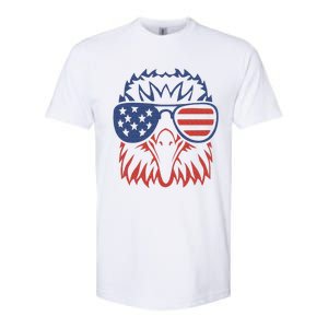 Patriotic Eagle 4th of July USA American Flag Softstyle CVC T-Shirt