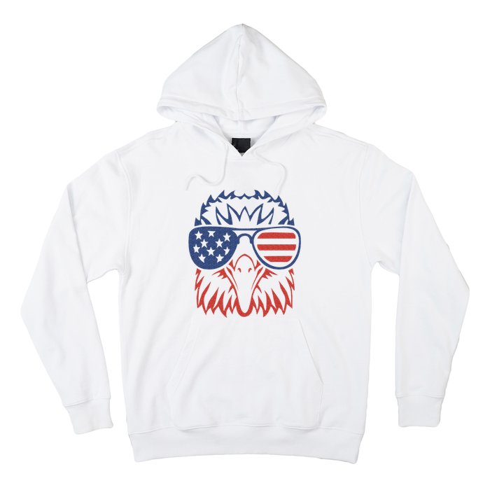 Patriotic Eagle 4th of July USA American Flag Hoodie