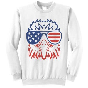 Patriotic Eagle 4th of July USA American Flag Sweatshirt