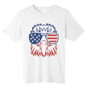 Patriotic Eagle 4th of July USA American Flag Tall Fusion ChromaSoft Performance T-Shirt