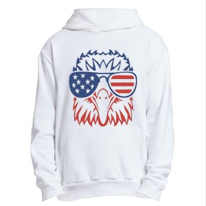 Patriotic Eagle 4th of July USA American Flag Urban Pullover Hoodie