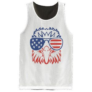 Patriotic Eagle 4th of July USA American Flag Mesh Reversible Basketball Jersey Tank