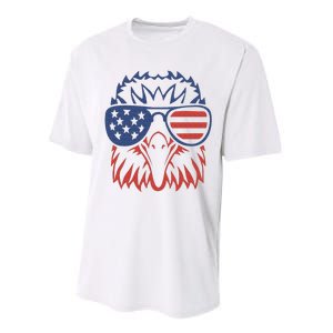 Patriotic Eagle 4th of July USA American Flag Performance Sprint T-Shirt