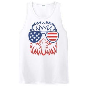 Patriotic Eagle 4th of July USA American Flag PosiCharge Competitor Tank