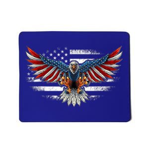 Patriotic Eagle 4th Of July Usa American Flag Funny Gift Mousepad