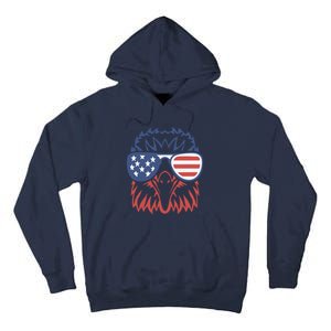 PATRIOTIC EAGLE 4th Of July USA American Flag Tall Hoodie