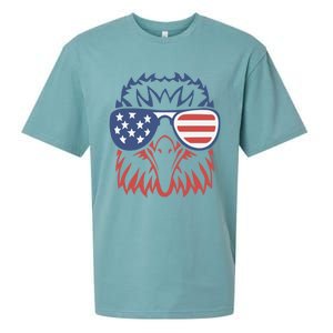 PATRIOTIC EAGLE 4th Of July USA American Flag Sueded Cloud Jersey T-Shirt