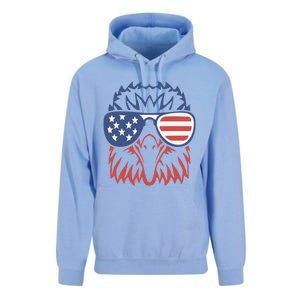 PATRIOTIC EAGLE 4th Of July USA American Flag Unisex Surf Hoodie