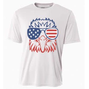 PATRIOTIC EAGLE 4th Of July USA American Flag Cooling Performance Crew T-Shirt