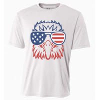 PATRIOTIC EAGLE 4th Of July USA American Flag Cooling Performance Crew T-Shirt