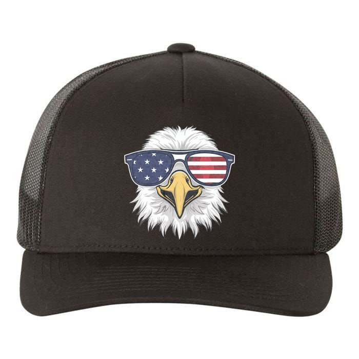 Patriotic Eagle 4th Of July Usa American Flag Yupoong Adult 5-Panel Trucker Hat