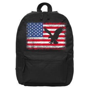 Patriotic Eagle 4th Of July Usa American Flag American Flag Gifts 16 in Basic Backpack