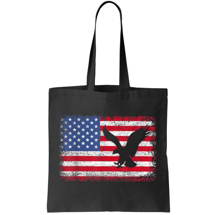 Patriotic Eagle 4th Of July Usa American Flag American Flag Gifts Tote Bag