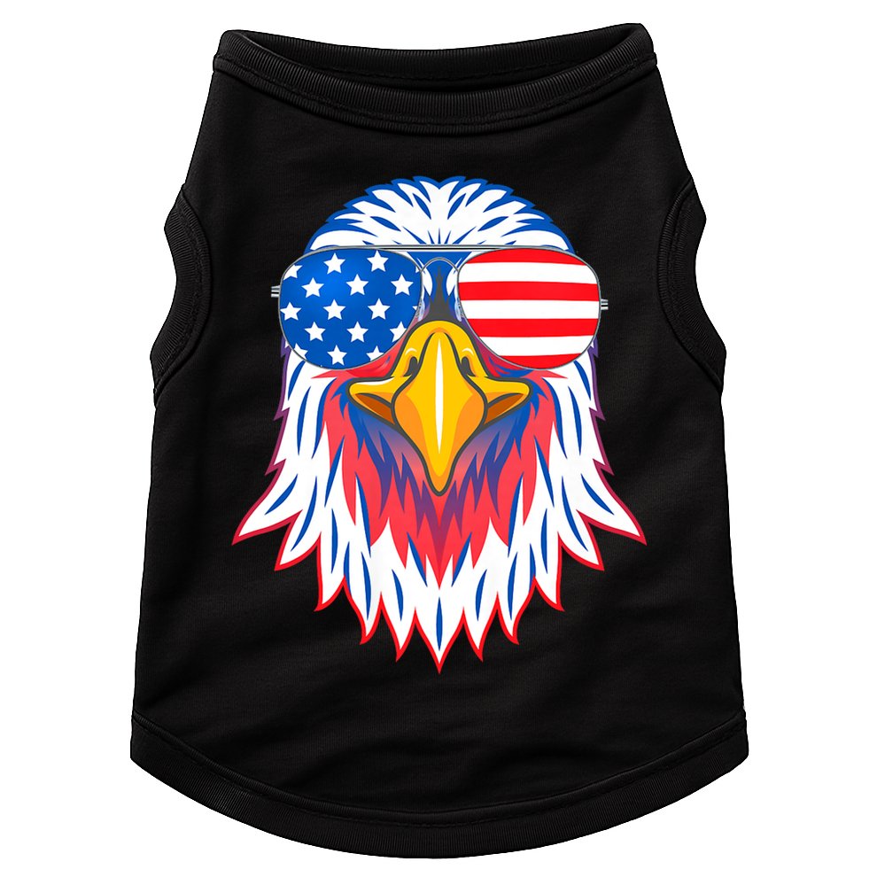 Patriotic Eagle 4th Of July Usa American Flag Pride Doggie Tank