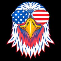 Patriotic Eagle 4th Of July Usa American Flag Pride Impact Tech Backpack