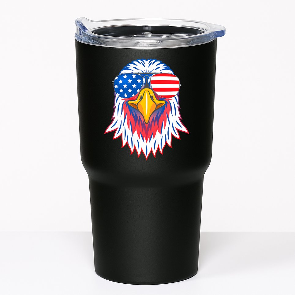 Patriotic Eagle 4th Of July Usa American Flag Pride Tumbler