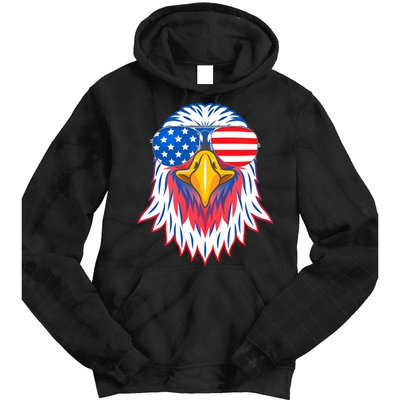 Patriotic Eagle 4th Of July Usa American Flag Pride Tie Dye Hoodie
