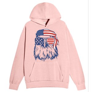 Patriotic Eagle 4th Of July Sunglasses USA American Flag Urban Pullover Hoodie