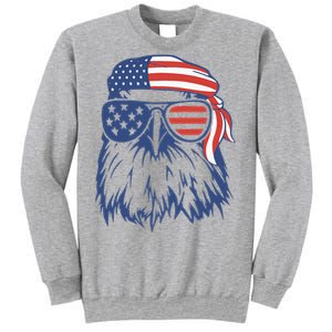 Patriotic Eagle 4th Of July Sunglasses USA American Flag Sweatshirt